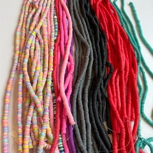 54 strands new 8mm vinyl disc beads Colorful Bead Strands